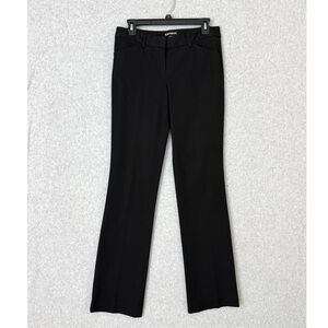 Express Editor Dress Pants Womens 2 2R Black Barely Boot Office Work Minimalist